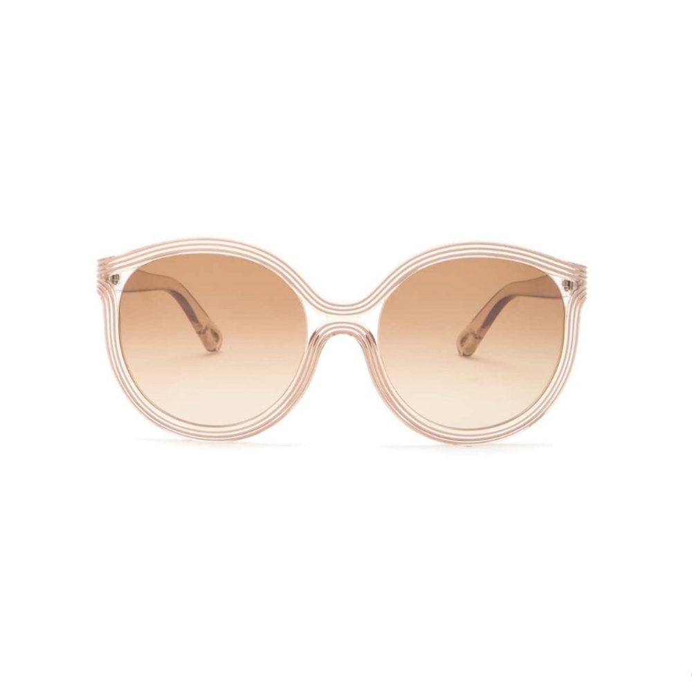 Chloe 57mm Modified Cat Eye Sunglasses NWT Beige